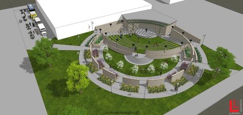 Outdoor Amphitheater Design, Amphitheater Plan, Amphitheatre Design, Amphitheater Design, Amphitheater Architecture, Outdoor Amphitheater, Historic Theater, Plaza Design, Tiered Seating