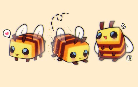 Cartoon Character, Digital Artist, Minecraft, Bee, Deviantart, Yellow, Drawings, Art