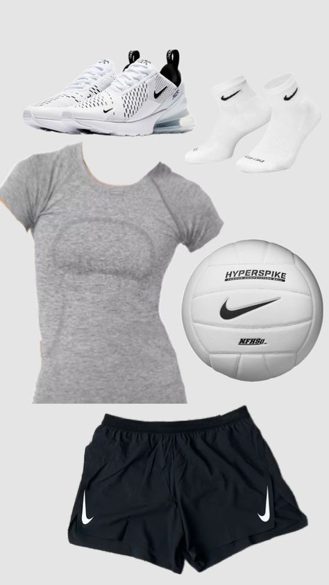 #outfitinspo #volleyball #draft Vollyball Outfits, Volleyball Outfit, Gymwear Outfits, Gym Crush, Simple Outfits For School, Food Plan, Cute Nike Outfits, Soccer Outfits, Fitness Wear Outfits