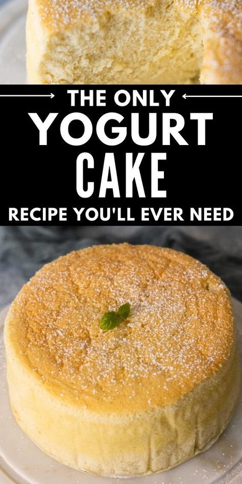 Easy Yoghurt Cake, Using Yogurt In Baking, Healthy Yoghurt Cake, Mango Yogurt Cake, Desserts Using Yogurt, Yoghurt Mug Cake, Lemon And Yoghurt Cake, Light Cake Recipe Healthy, Cakes Made With Yogurt