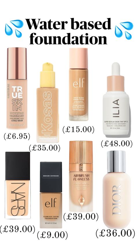 Water based foundation reccomentations #waterbased #foundation #beauty Water Based Foundation, Skin Tone Makeup, Quick Makeup, Skin Tint, Tinted Spf, Latest Makeup, Makeup Must Haves, Best Foundation, Professional Makeup Artist