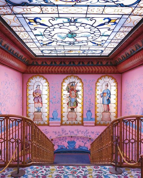 Royal Pavilion | Accidentally Wes Anderson Royal Pavilion Brighton, Regency Architecture, Pink Interiors, Western Spaghetti, Brighton Pavilion, Wes Anderson Style, King George Iv, Conservatory Design, Henry Holland