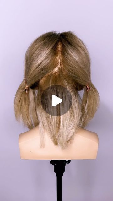 Updo For Short To Medium Hair, Updos For Short Hair With Layers, Half Up Hair Dos For Short Hair, Simple Hair Up Do, Shoulder Length Updo Easy Wedding, Short Hair Gala Style, Self Updos For Medium Hair, Short Hair Updo Step By Step, Sorry Hair Updo