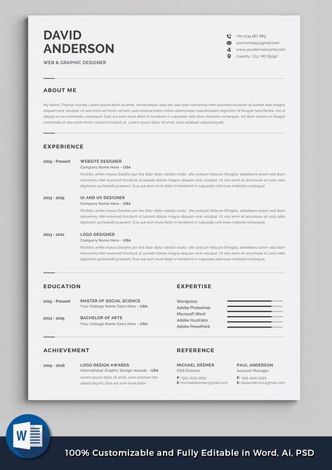 Ux Design Resume, Graphic Design Cv Creative, Graphic Designer Cv, Minimal Resume Design, Minimal Cv, Cv Ideas, Layout Portfolio, Cv Original, It Cv