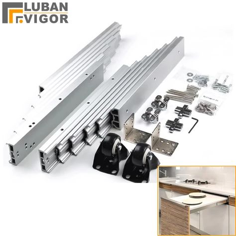 Heavy Duty Drawer Slides, Cabinet Slides, Cheap Cabinets, Hidden Cabinet, Drawer Rails, Furniture Hinges, Folding Furniture, Metal Cabinet, Extension Table