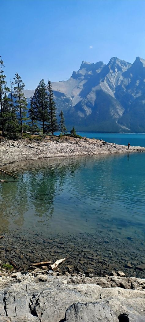 Beautiful Canada | Minnewanka lake Banff,Alberta Lake Minnewanka Banff, Minnewanka Lake, Boards Of Canada, Banff Canada, Banff Alberta, Pretty Wallpapers Tumblr, Beautiful Canada, Emerald Lake, Driving Pictures