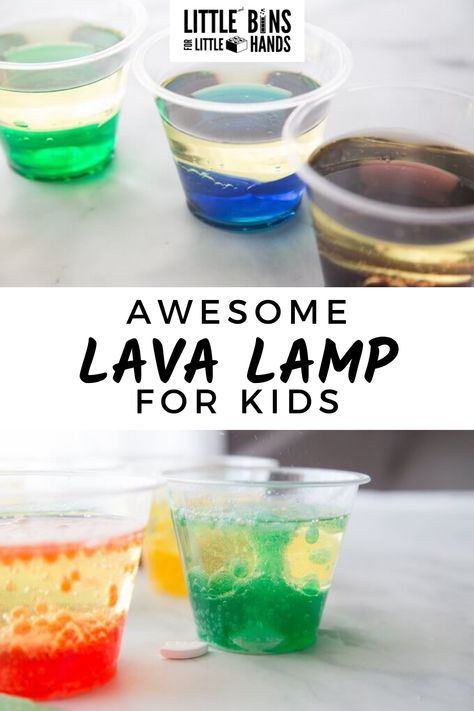 School Age Experiments, Kids Lava Lamp Experiment, Monster Lava Lamp, Color Changing Science Experiment, Floor Is Lava Activities, Science Experiments For 2nd Graders, Easy Kids Science Experiments At Home, Mini Lava Lamps Diy, Easy Diy Science Experiments For Kids