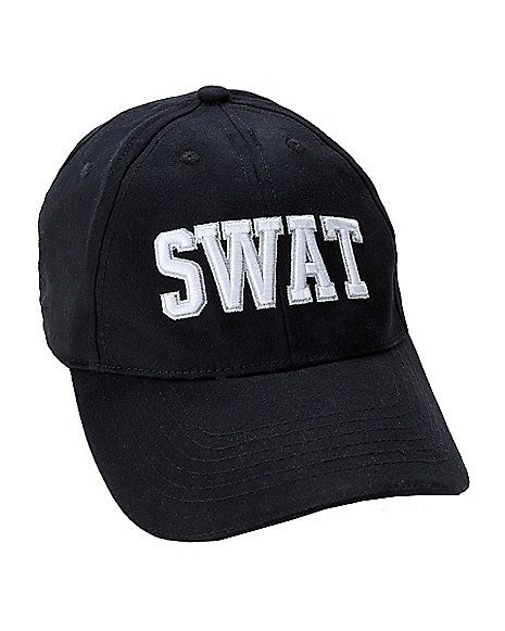 http://www.spirithalloween.com/product/accessories/shop-by-character/cops-convicts/swat-police-cap/pc/1921/c/1938/sc/1951/128577.uts?thumbnailIndex=2 Swat Hat, Swat Police, White Letters, Law Enforcement, Accessories Shop, All Black, Baseball Hats, Halloween, Hats