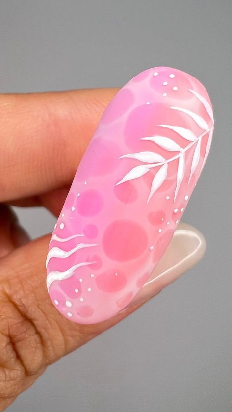 Spring Nails Blooming Gel, Blossom Nail Art Designs, Blooming Art Nails, Nail Art Blooming Gel, Blooming Gel Nail Art Ideas, Blossom Gel Nail Art, Simple Nails Pink, Blooming Gel Designs, Blooming Nail Art