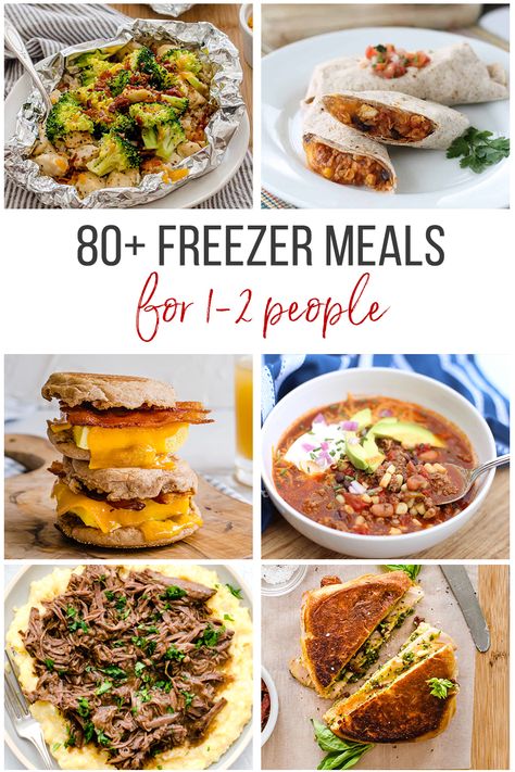 Freezer Meals For Husband, Freezer Prep Meals Make Ahead, Small Portion Freezer Meals, Small Freezer Meals For 2, Freezer Meal Prep For 2, Freezer Meal For One, Freezer Meals To Give As Gifts, Cheap Healthy Freezer Meals, Single Frozen Meals