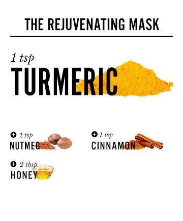 Antidote for Dullness: Cinnamon + Nutmeg + Turmeric Mask, 12 Turmeric Face Mask Recipes for Clear, Glowy Skin - (Page 11) Clear Glowy Skin, Tumeric Masks, Tumeric Face, Diy Turmeric Face Mask, Turmeric Mask, Mask Recipes, Turmeric Face, Natural Beauty Treatments, Turmeric Face Mask