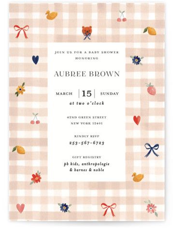 Baby shower invitation cards