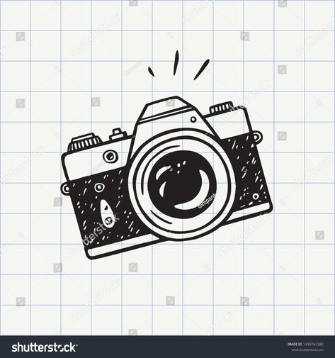 Photo camera doodle icon. Hand drawn sketch in vector #Ad , #paid, #doodle#icon#Photo#camera Camera Sketch Tattoo, Photo Camera Tattoo, Camera Simple Drawing, Canon Camera Drawing, Photo Camera Drawing, Simple Camera Tattoo, Camera Drawing Sketches, Camera Drawing Simple, Camera Drawing Art