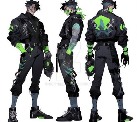 Battle Uniform Design, Techware Character Design, Male Techwear Art, Cyberpunk Shoes Drawing, Cyberpunk Fashion Concept Art, Toxic Outfits Aesthetic, Techwear Fashion Illustration, Cyberpunk Bounty Hunter Character Design, Techwear Art Design