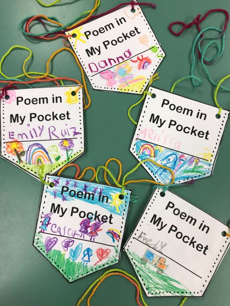 May Poetry, Poetry Kindergarten, Different Types Of Poems, Poem In Your Pocket, Kindergarten Poems, Types Of Poems, Write Poetry, National Poetry Month, Poetry Month