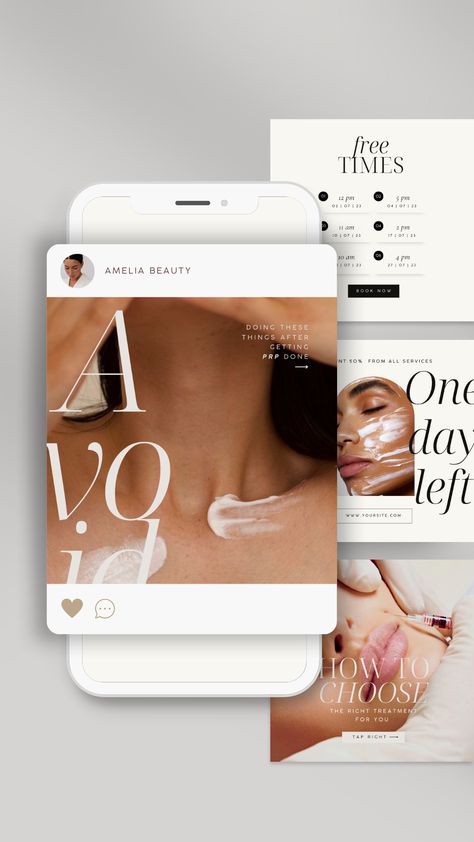 #Botox_Social_Media #Filler_Instagram #Body_Massage_Spa #Nurse_Injector Minimalist Instagram Feed, Aesthetically Pleasing Instagram, Newsletter Design Templates, Body Massage Spa, Nurse Injector, Minimalist Skincare, Dermatology Clinic, Instagram Branding Design, Instagram Feed Planner