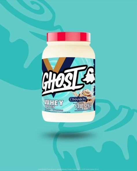 GHOST Whey Protein Powder, Cinnabon - 2LB Tub, 25G of Protein - Cinnamon Roll Flavored Isolate, Concentrate & Hydrolyzed Whey Protein Blend - Post Workout Shakes - Soy & Gluten Free Ghost Whey Protein, Post Workout Shake, Workout Shakes, Whey Protein Powder, High Protein Snacks, Protein Snacks, Cinnamon Roll, Whey Protein, Healthy Eats