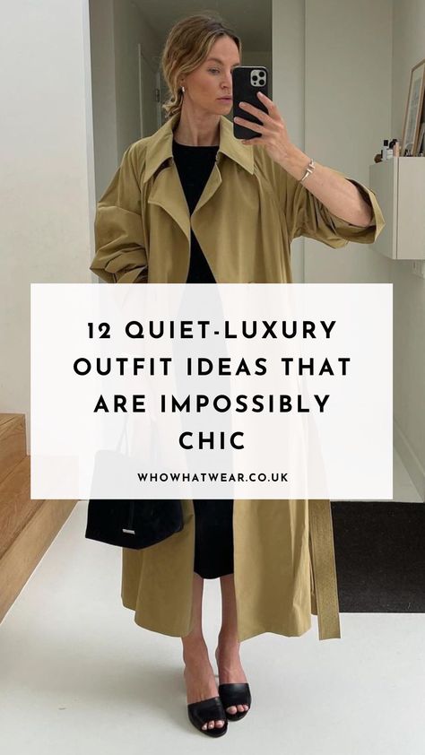 Quiet Luxury Fashion Autumn, Quite Luxury Fashion Outfits, Quiet Luxury Date Night Outfit, Quiet Luxury Trend 2023, Quiet Luxury Night Outfit, Casual Elegant Outfits Autumn, Luxury Fashion Trends 2023, Quiet Wealth Outfits, Quiet Luxury Autumn Outfits