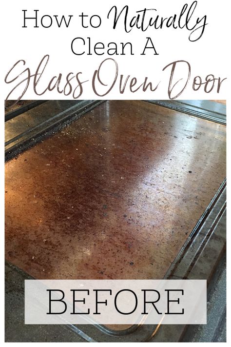 Learn how to clean a glass oven door to remove brown stains and baked on food. This method for cleaning an oven door uses one simple, natural ingredient: baking soda. Cleaning Stove Door, Baking Soda Peroxide Dawn Cleaner, How To Clean An Old Oven, Easy Ways To Clean Your Oven, How To Clean The Glass Inside Your Oven Door, Diy Oven Cleaner For Self Cleaning Oven, How To Clean Your Stove, Deep Clean Oven Stove, Clean Oven Glass Door With Aluminum Foil