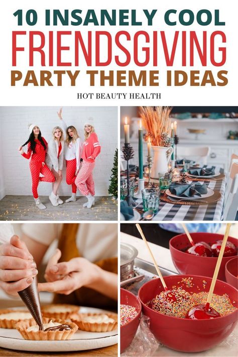 Love this! She has so many fun friendsgiving theme party ideas on this list. Me and my girls can wait to throw our friendsgiving party this year! Themed Thanksgiving Dinner, Friendsgiving Party Food, Friendsgiving Theme Ideas, Friendsgiving Activities, Friendsgiving Food Ideas, Thanksgiving Family Games, Hosting Friendsgiving, Friendsgiving Dinner Party, Friends Giving