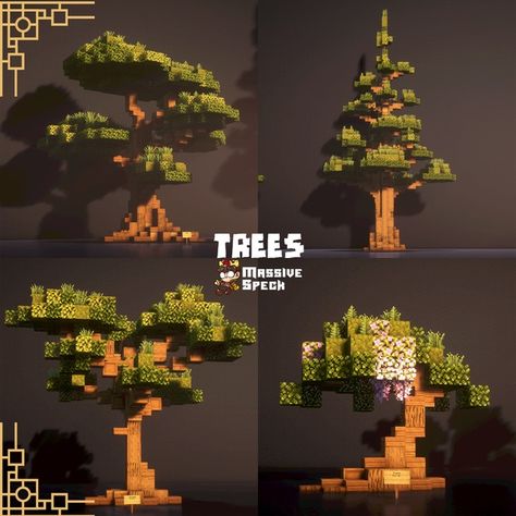 Minecraft Tree Design, Tree Farm Minecraft, Custom Trees Minecraft, Minecraft Tree Farm, Minecraft Custom Trees, Minecraft Trees Design, Minecraft Farm Design, Tree Minecraft, Minecraft Tree