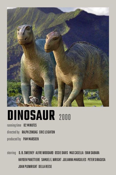 Disney Dinosaur Movie, Dinosaur 2000, Movie Polaroids, Disney Dinosaur, Dinosaur Movie, Dino Art, Movie Collage, Movie Tattoo, Dinosaur Posters