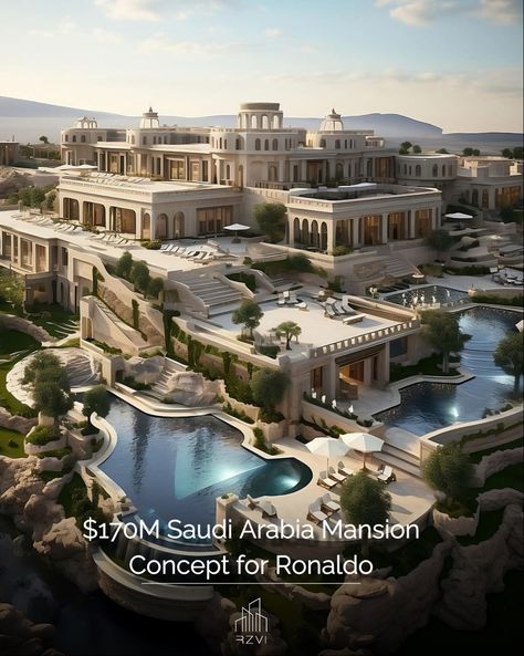 What do you think of this Cristiano Ronaldo $170 Million mansion concept? Credit to Mansionisti on IG #class #exclusive #luxury #view #mansion #architecture #fyp Big Luxury Mansion, Mansion Designs Exterior, Big Houses Mansions Luxury Dream Homes, Billionaire Houses Mansions, Luxury Mansion Exterior, Dream Mansion Exterior Luxury Houses, Luxurious Mansions Interior, Mansion Architecture, Huge Mansion