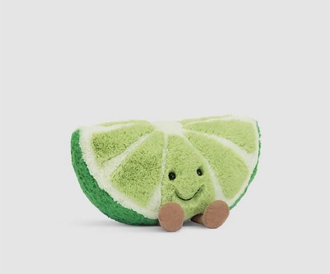 Lime Jellycat, Amuseable Jellycat, Jellycat Wishlist, Jellycat Amuseable, Palm Pals, Jellycat Stuffed Animals, Jelly Cat, Slice Of Lime, Soft Teddy Bear