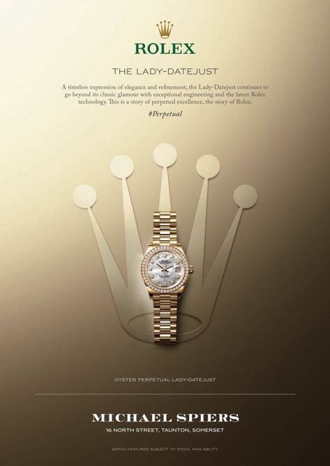 Rolex Poster Design, Rolex Ads, Rolex Poster, Luxury Ads, Watch Ads, Jewelry Packaging Design, Rolex Oyster Perpetual Datejust, Tudor Watch, Laptop Design