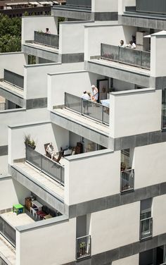 Public Housing, Collective Housing, Future Buildings, Modern Architecture Building, Apartment Architecture, Green Architecture, Facade Architecture, Sustainable Architecture, Affordable Housing