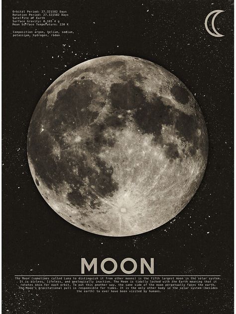 "Moon" Art Print by heatherlandis | Redbubble Look Wallpaper, Astronomy Art, The Moon Is Beautiful, Moon Art Print, Look At The Moon, Moon Poster, Moon Lovers, Vintage Poster Art, Moon Art