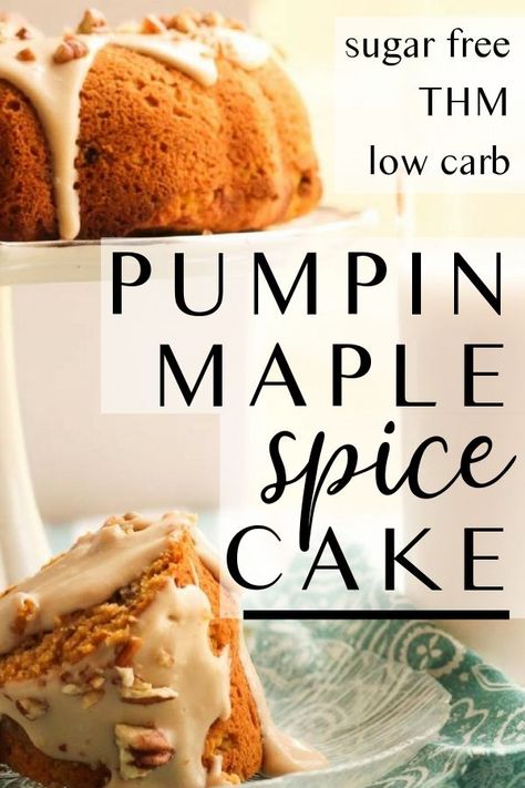 Thm Fall Desserts, Thm Pumpkin Desserts, Thm Thanksgiving Desserts, Thm Fall Recipes, Sugar Free Spice Cake, Low Carb Pumpkin Desserts, Sugar Free Fall Desserts, Sugarfree Dessert, Sugar Free Low Carb Desserts