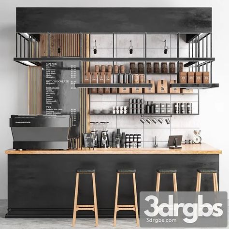 Download Link: https://3ds-max.org/other-models/coffee-shop-8-3dsmax-download/ Cafe Bar Counter, Coffee Shop Counter, Cafe Display, Modern Coffee Shop, Bar Counter Design, Cafe Counter, Coffee Counter, Small Coffee Shop, Coffee Bar Design