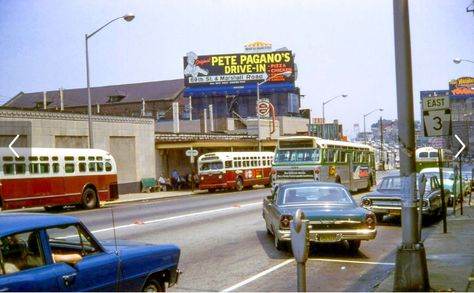 69th Street buses. Year unknown Upper Darby, Ford Galaxie 500, Movie Theaters, Red Arrow, City Scene, Home Team, Old City, Street Scenes, Movie Theater