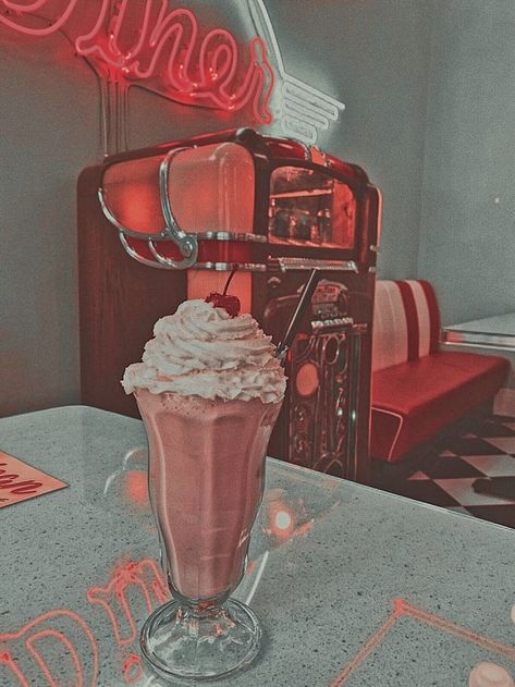 Whipped Cream, Diner, Ice Cream, Neon, Cream, Pink