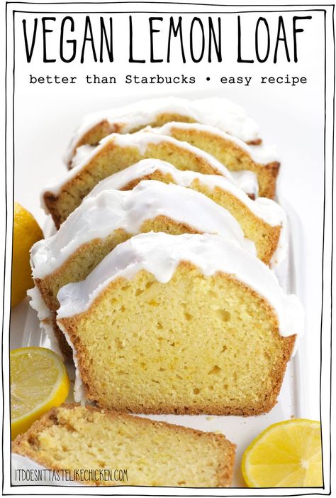 Vegan Lemon Desserts, Vegan Apple Bread, Vegan Lemon Loaf, Dairy Free Breakfast, Lemon Bread Recipes, Dairy Free Breakfast Recipes, Apple Bread Recipe, Vegan Baking Recipes, Dairy Free Breakfasts