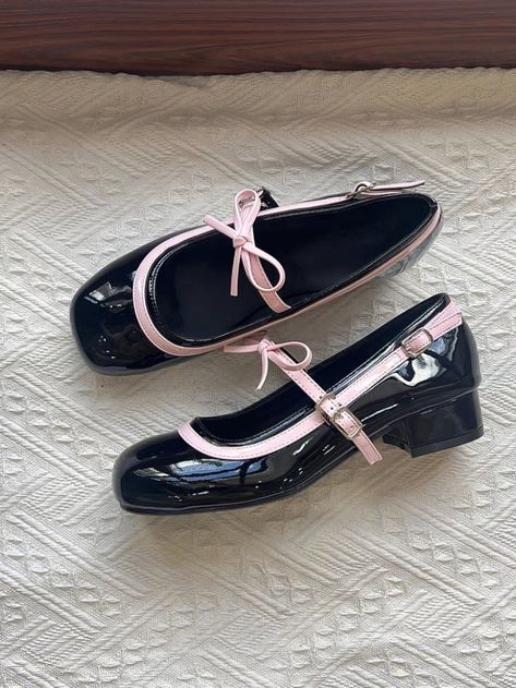 Shoes That Go With Skirts, Croquette Shoes, Balletcore Shoes, Girly Things To Buy, Ali Express Finds, Raining Sound, Coquette Shoes, Study Together, Coquette Clothing