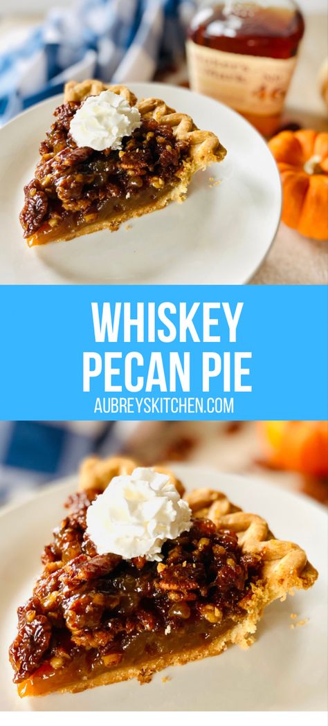 Whiskey bourbon pecan pie with whipped cream. Whiskey Walnut Pie, Whiskey Pecan Pie Recipe, Whisky Pecan Pie, Jack Daniel’s Pecan Pie, Kentucky Bourbon Pecan Pie, Buttery Pecan Pie Recipe, Bourbon Pecan Pie Recipe Paula Deen, Whiskey Food Recipes, Whiskey Recipes Food