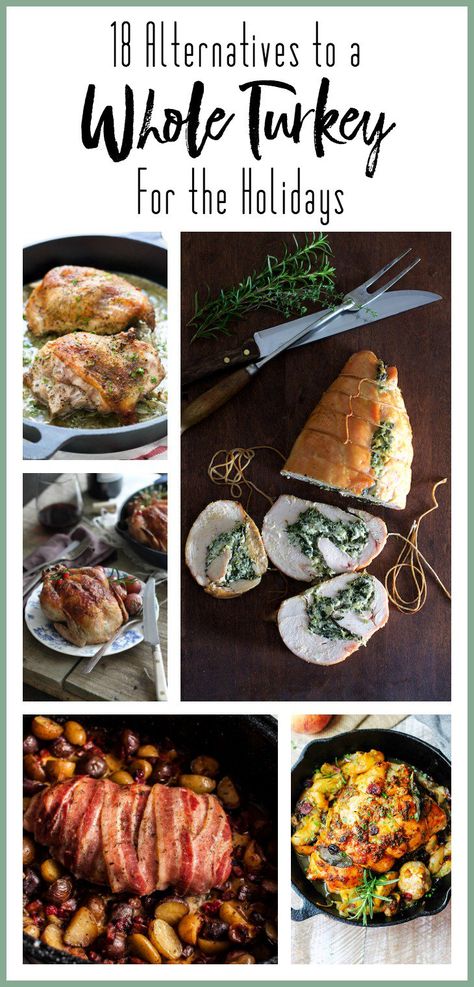 18 Alternatives to a Whole Turkey for the Holidays Thanksgiving Meat Alternatives, Thanksgiving Without Turkey, Thanksgiving Alternative Meals, Christmas Appetizers Recipes, Slow Cooker Thanksgiving, Alternative Thanksgiving, Thanksgiving Main Dishes, Oven And Stove, Thanksgiving Mains