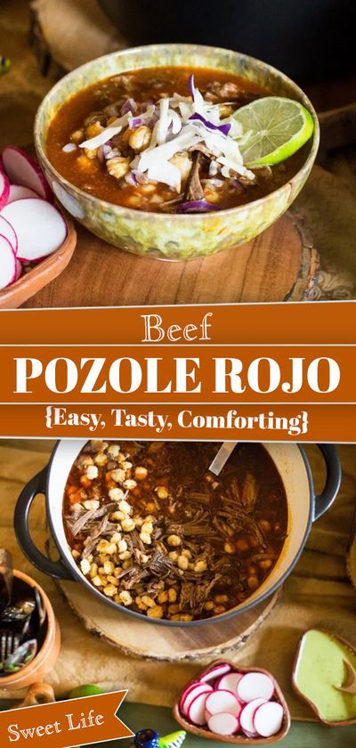 Beef Pozole Recipe, Beef Pozole, Pasole Recipe, Pozole Rojo Recipe, Posole Recipe, Pozole Recipe, Mexican Beef, Favourite Food, Winter Recipes