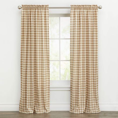 PRICES MAY VARY. ✅STYLISH AND FUNCTIONAL - Whether your tastes lean towards vintage or farmhouse fresh decor, the Woven Trends Farmhouse Curtain Buffalo Check Panel is just right for you. Our collection of curtains are both functional and stylish, letting your control the amount of light in a room while serving as a strong design element in their own right. This timeless plaid buffalo check curtain is perfect for the bedrooms, living rooms, kitchen windows, nursery, and kids rooms ✅PREMIUM QUALI Taupe Window Curtains, Farmhouse Curtains Kitchen, Buffalo Plaid Curtains, Gingham Curtains, Buffalo Check Curtains, Check Curtains, Plaid Curtains, Farmhouse Curtains, Rod Pocket Curtain Panels