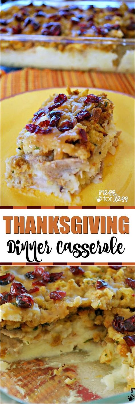 Thanksgiving Dinner Casserole, Turkey And Stuffing Casserole, Quick Thanksgiving Recipes, Thanksgiving Dinner For Two, Casserole Thanksgiving, Turkey And Stuffing, Thanksgiving Casserole, Thanksgiving Food Sides, Thanksgiving Leftover Recipes