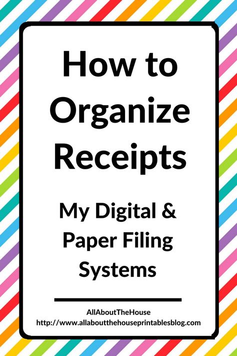 how to organize receipts digital paper system hard copy scan cloud storage backup blog business bill binder budget tax planner Receipt Organization Ideas, Filing Tips, Organize Receipts, Bill Binder, Paper Organizing, Paper Decluttering, Functional Organization, Tax Organization, Organization Binder