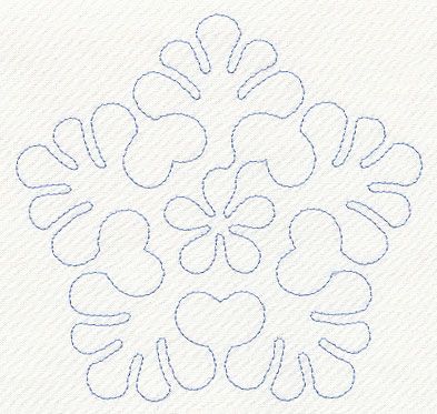 Machine Embroidery Designs at Embroidery Library! - Quilting With Embroidery, Easy Free Motion Quilting Designs, Running Embroidery, Machine Quilting Pattern, Candlewicking Embroidery, Long Arm Quilting Patterns, Free Motion Quilting Designs, Feather Quilt, Free Motion Designs