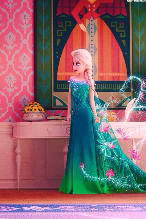 Elsa in Frozen Fever! So pretty! I want the dress! Frozen Fever Wallpaper, Elsa Frozen Fever Dress, Elsa Into The Unknown, Frozen Fever Elsa, Elsa Olaf's Frozen Adventure Dress, Disney Frozen Elsa Art, Frozen Wallpaper, Elsa And Nokk Frozen 2, Frozen Pictures