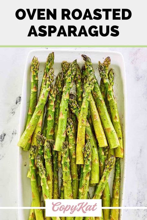 Embrace the essence of simplicity with this easy Oven Roasted Asparagus recipe! This healthy side dish requires only a few basic ingredients – fresh asparagus, oil, and a sprinkle of salt and pepper. Roasted to perfection on a sheet pan in the oven, the natural flavors of asparagus spears are enhanced by the roasting process. Find out how to roast asparagus and make the best roasted asparagus to pair with your favorite main dish or go in a salad. Baked asparagus is low carb and keto friendly. Perfect Asparagus In Oven, Cooking Asparagus In The Oven, Asparagus Oven Baked, How To Roast Asparagus In The Oven, Oven Baked Asparagus Recipes, How To Cook Asparagus In The Oven, Asparagus Recipes Baked Oven Roasted, Oven Asparagus Recipes, Roasted Asparagus Oven