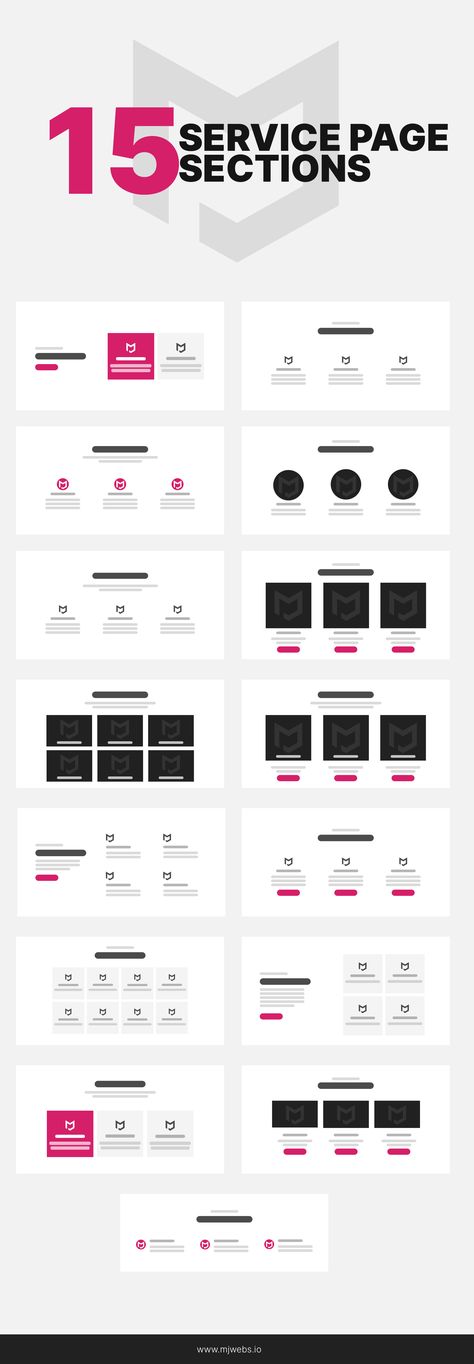 Services Design Layout, Blog Section Design, Section Page Design, Web Design Services Website Layout, Digital Product Website Design, Services Website, Web Design Services Page, Website Block Design, Services Page Web Design