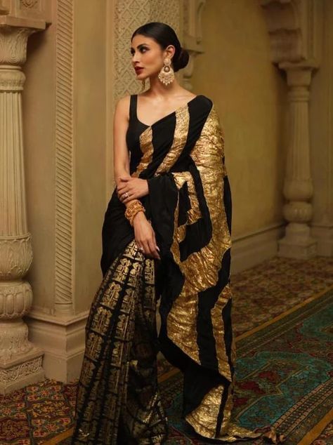 Black saree blouse