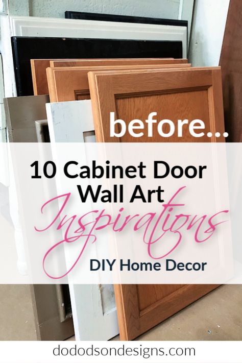 10 ways to up-cycle cabinet doors. Recycle Old Cabinet Doors, Unusual Cabinet Doors, Upcycle Kitchen Cabinet Doors, Ideas For Cabinet Doors, Wood Cabinet Doors Ideas, Upcycling, Reuse Cabinet Doors Ideas, Repurposed Kitchen Cabinet Doors, Ideas For Old Cabinet Doors