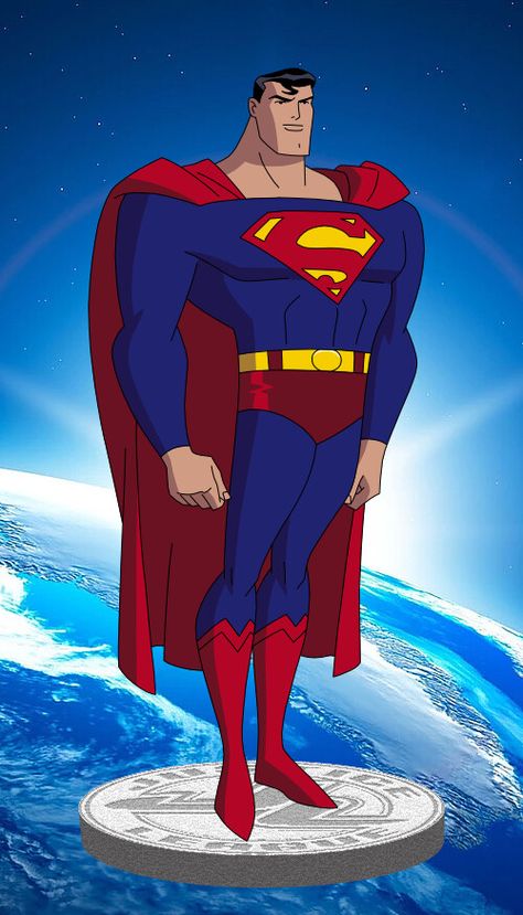 Superman The Animated Series, Justice League Animated, Superman Artwork, Superman Wallpaper, Drawing Superheroes, Legion Of Superheroes, Superman Family, Superman Man Of Steel, Justice League Unlimited